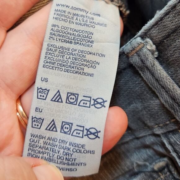 Tommy Hilfiger Hope Women's Gray Cotton Classic Rise Boot Cut Jeans Size 14‎ - Picture 4 of 7